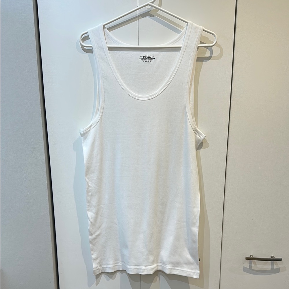 Denver Hayes Classic White Tank Top